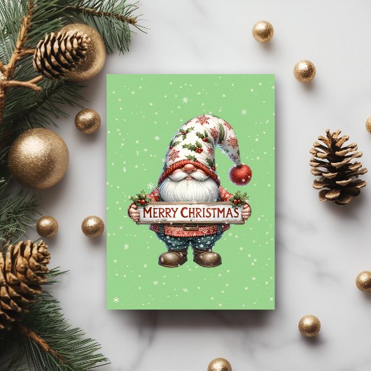 Prettig kerst Kabouter Kaart