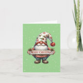 Prettig kerst Kabouter Kaart (Voorkant)