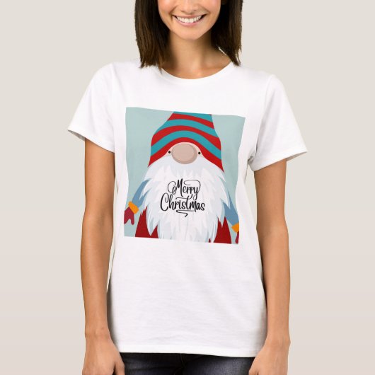 Prettig kerst Kabouter T-shirt (Voorkant)