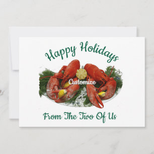 Prettig Kerst Lobsterdiner Thunder_Cove Kaart