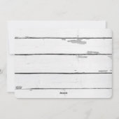Prettig Kerst Script Houten Bomen Kaart (Achterkant)
