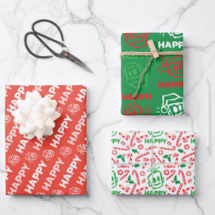 PRETTIG Kerst Verscheidenheid Inpakpapier Vel