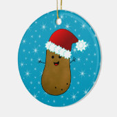 Prettig Kerstaardappel Keramisch Ornament (Links)