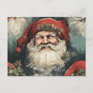 Prettig kerstbericht feestdagenkaart