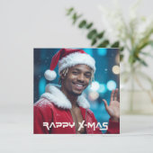 PRETTIG KERSTFEES FEESTDAGENKAART (Staand voorkant)