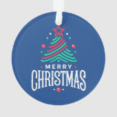 Prettig Kerstfeest 1 Ornament (achterkant)