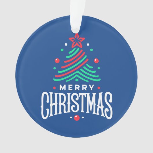 Prettig Kerstfeest 1 Ornament (voorkant)