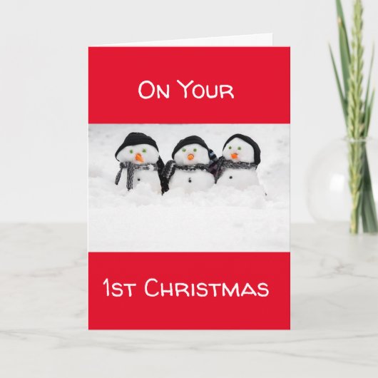 PRETTIG KERSTFEEST **1e KERSTFEEST** Feestdagen Kaart (Voorkant)