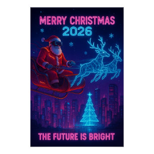 Prettig kerstfeest 2026 – De Toekomst Perfect Poster