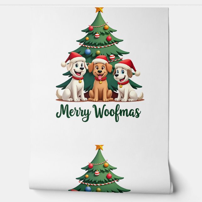 Prettig Kerstfeest (2) Behang (Afrollen)