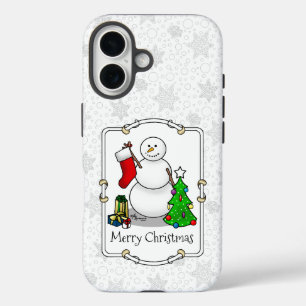 Prettig kerstfeest 2 Boom Sock Kerstman iPhone 16 Hoesje