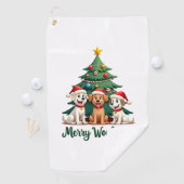 Prettig Kerstfeest (2) Golfhanddoek (Insitu)