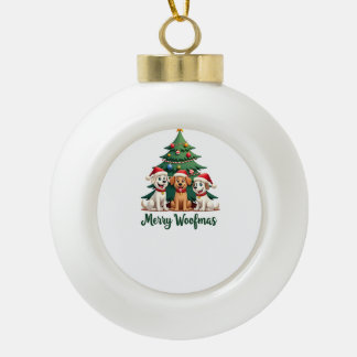 Prettig Kerstfeest (2) Keramische Bal Ornament