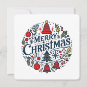 Prettig kerstfeest 3 kaart (Voorkant)
