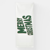 Prettig kerstfeest 4x10 Vinyl banner (Verticaal)