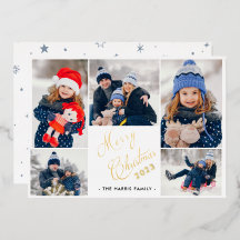 Prettig kerstfeest 5 foto collage