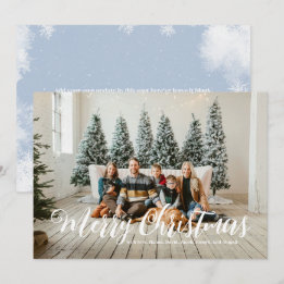 Prettig kerstfeest | Aanpasbare fototemplate-tekst Feestdagenkaart