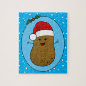Prettig kerstfeest Aardappel Legpuzzel (Verticaal)