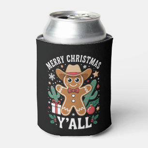 Prettig kerstfeest allemaal Cowboy Gemberkoek Cact Blikjeskoeler