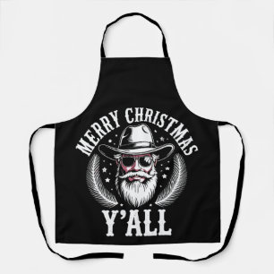 Prettig kerstfeest allemaal Cowboy Kerstman West W Schort