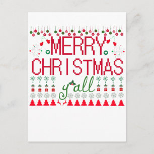 Prettig Kerstfeest allemaal, lelijke trui Briefkaart