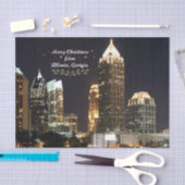 "Prettig kerstfeest," Atlanta, Georgia skylight Tissuepapier (Craft)