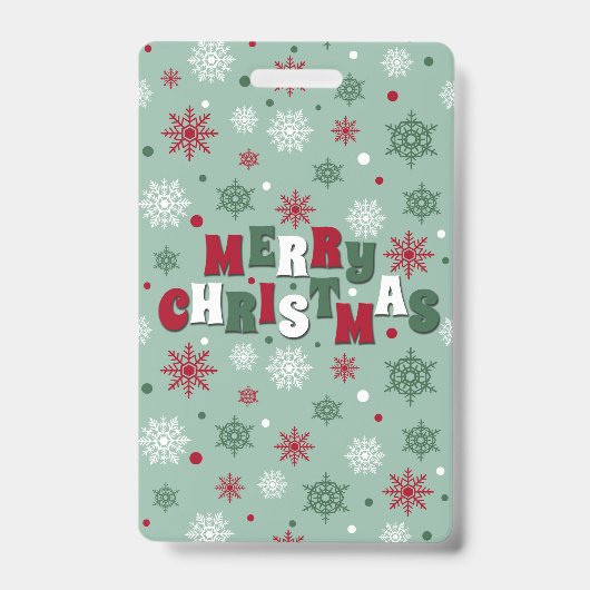 Prettig kerstfeest badge (Voorzijde)