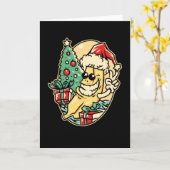 Prettig kerstfeest banaan kaart (Gele Bloem)