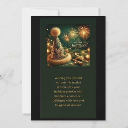 prettig kerstfeest bedankkaart (Voorkant)