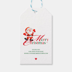Prettig Kerstfeest Bedankt voor de aankoop Eenvoud Cadeaulabel