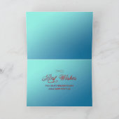 Prettig kerstfeest Besneeuwd winterdorp Feestdagen Kaart (Binnen)