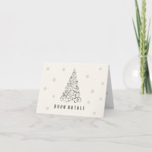 Prettig Kerstfeest (biglietto natale) Italiaanse K Kaart