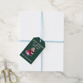 Prettig kerstfeest! Blijf dansen Cadeaulabel (Met Touw)