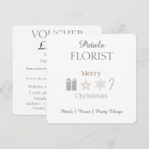 Prettig kerstfeest bloemist cadeau korting