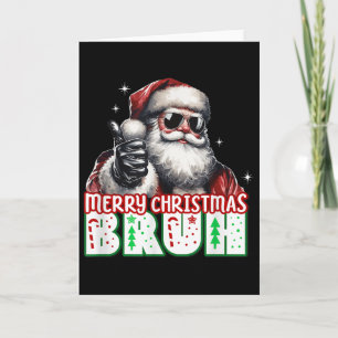 Prettig kerstfeest Broer Duim Omhoog Relaxte Kerst Kaart