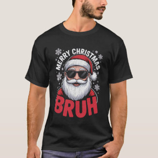 Prettig kerstfeest broer meme grappige uitdrukking t-shirt