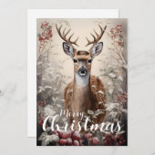 Prettig kerstfeest Buck Feestdagenkaart (Voorkant / Achterkant)