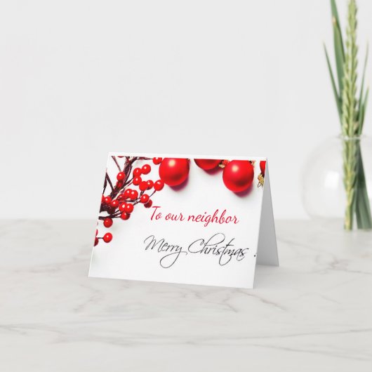 **PRETTIG KERSTFEEST**  "BUUR" KAART (Voorkant)