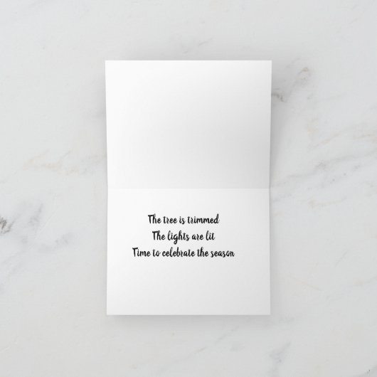 **PRETTIG KERSTFEEST** "BUUR" KAART (Binnen)