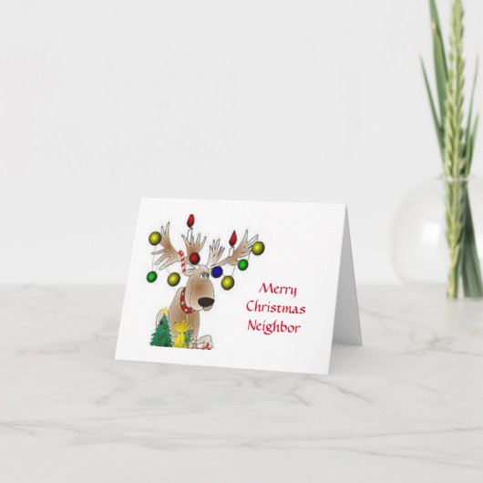 **PRETTIG KERSTFEEST**  "BUUR" KAART (Voorkant)