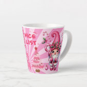 Prettig kerstfeest cadeau latte mok (Rechterhoek)