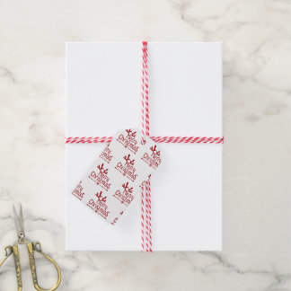 Prettig kerstfeest cadeaulabel