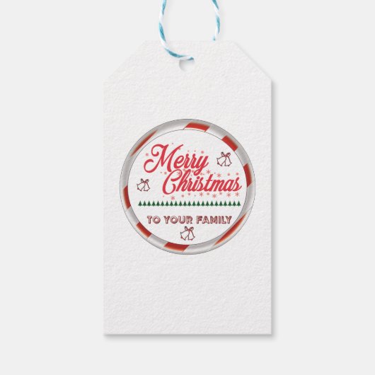 Prettig kerstfeest cadeaulabel (Achterkant)
