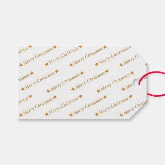 Prettig kerstfeest cadeaulabel (Voorkant (Horizontaal))