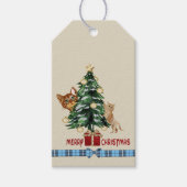 Prettig kerstfeest cadeaulabel (Voorkant)