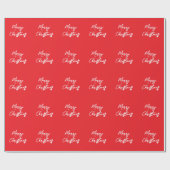 Prettig kerstfeest cadeaupapier (Vlak)