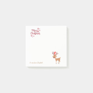 Prettig Kerstfeest,Cartoon Rendier-Personalisatie Post-it® Notes