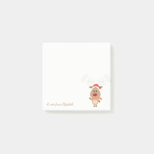 Prettig Kerstfeest,Cartoon Rendier-Personalisatie Post-it® Notes