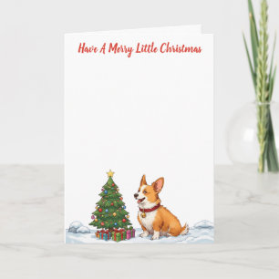Prettig Kerstfeest - Corgi Kaart