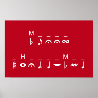 Prettig kerstfeest cryptogram poster